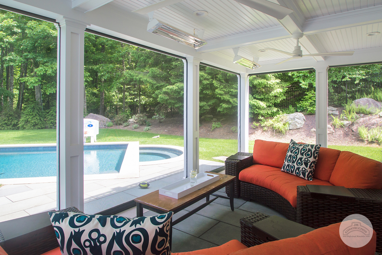 Patios let you enjoy the outdoors from inside