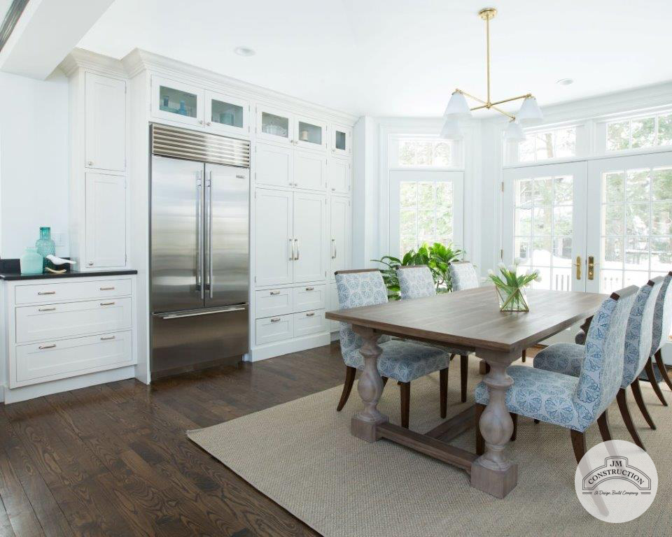 White Kitchen and Dining Room