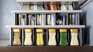 organizing drawers for a small kitchen