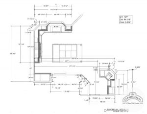 JM Construction - Interior Design - Kitchen Floor Plan
