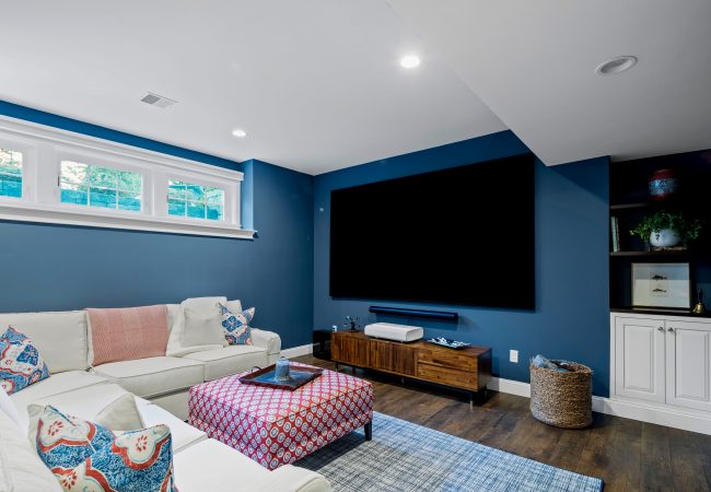 Basement home cinema