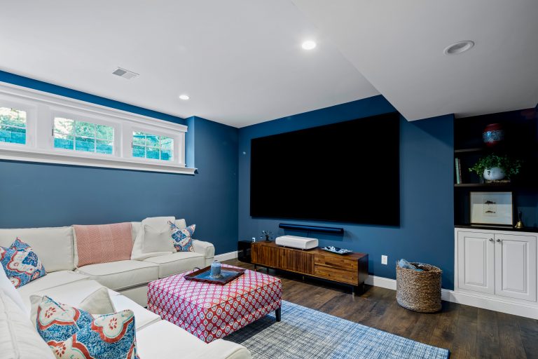 Basement home cinema