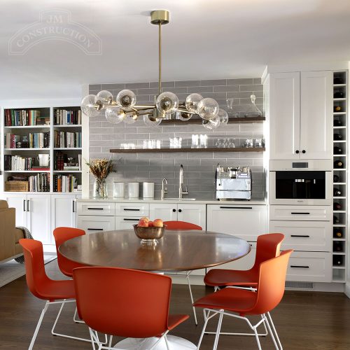 Kitchen Renovation Custom Wine Storage and Cabinetry