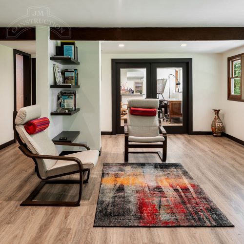 Studio and Sitting Area, Concord Basement Renovation