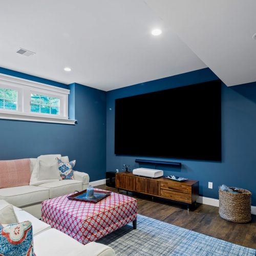 Basement home cinema