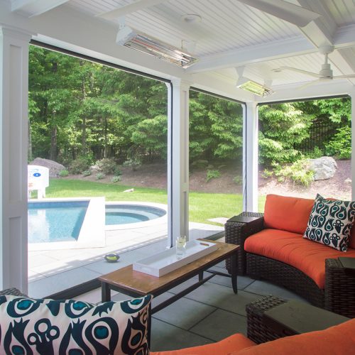 Patios let you enjoy the outdoors from inside