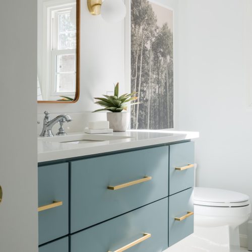 Clean & Colorful Vanity